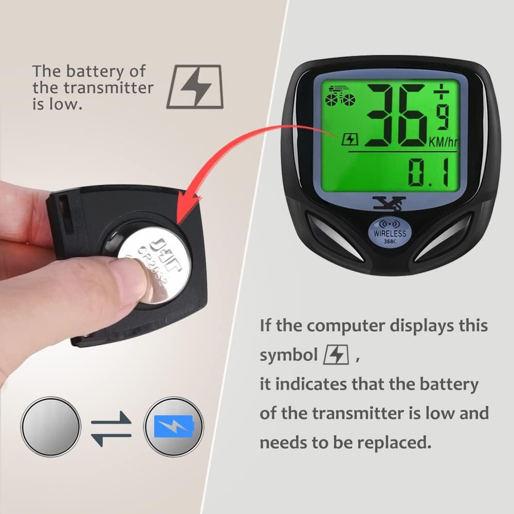 SY YS - Velocímetro y odómetro para bicicleta, inalámbrico, impermeable