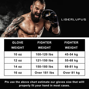 Liberlupus - Guantes para entrenamiento de boxeo + deportes